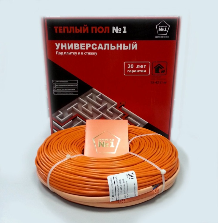 Нагревательная секция "Теплый пол №1" СТСП-136,0-2400